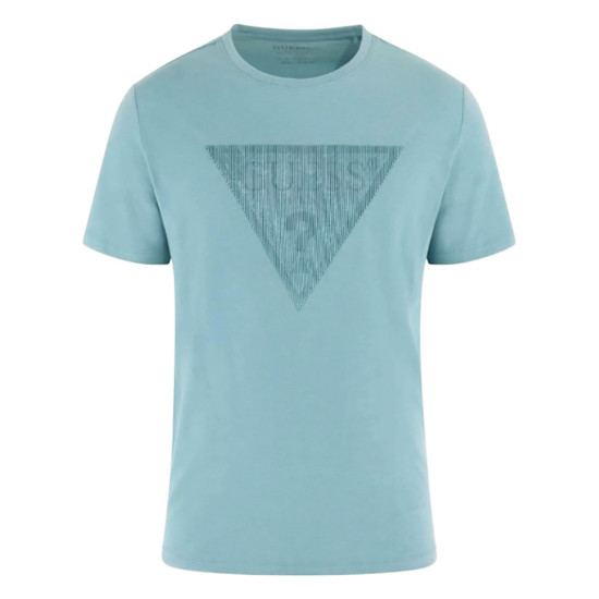 Guess Ανδρική κοντομάνικη μπλούζα Shiny Gel Triangle Tee